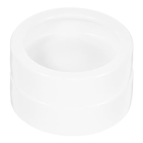 VANZACK 4pcs Reptile Food Dish Set Thick Feeding Bowls for Lizard and Reptiles Medium Round Shape Easy to Clean Stable Base for Food and Water Storage