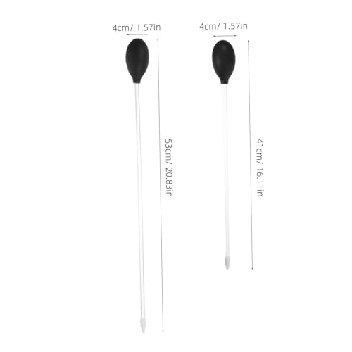 Milisten 2pcs Manual Aquarium Water Changer and Waste Cleaner Fish Tank Cleaning Tool Acrylic Cleaning Tube for Fish Waste and Gravel Removal