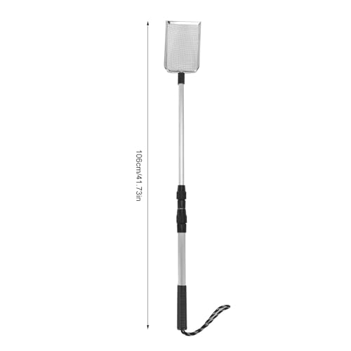 Cat Litter Scoop, Adjustable Chicken Poop Scooper, 2 Telescopic Handles Stainless Steel, Long Handle Metal Sifter, for Reptiles Beach, Pet Waste Cleaning Tool (Type B) - color: Type B