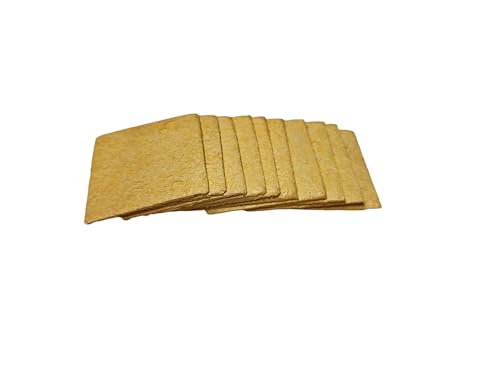 Humidity Hide Replacement Sponge 10 Pack for Bearded Dragon, Corn Snake, Ball Python, Crested Gecko, Lizard, Leopard Gecko, Turtle, Tortoise, Frog
