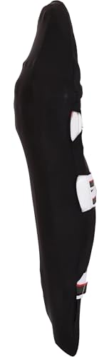 Cricket Batting Leg Guard Cover, Universal Size, Youth and Adult (Black)