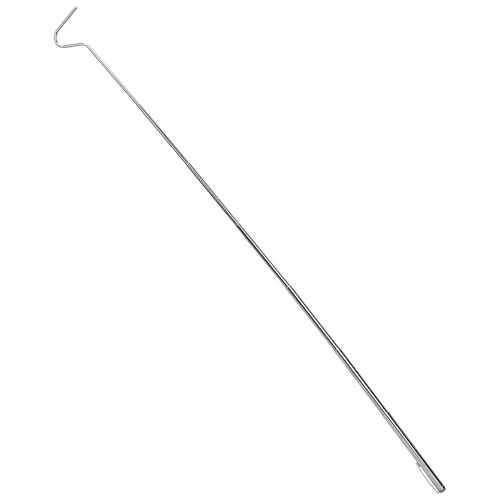 Pssopp Reptile Care & Breeding Supplies Tool Reptile Hook Retractable Stainless Steel Duckbill Head 27in Lightweight Secure Grip for Handling Small Snakes and Reptiles Snake Hook Snake