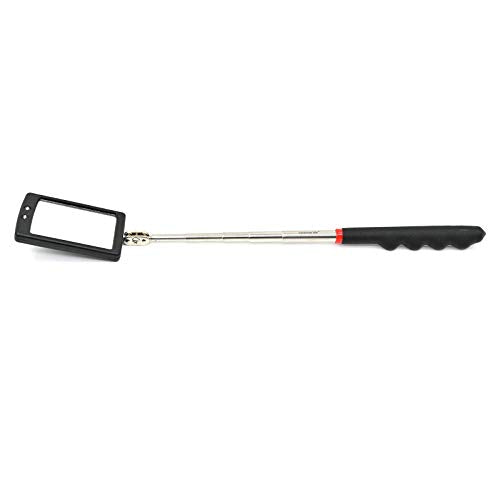 Telescoping LED Lighted Flexible Inspection Mirror 360 Swivel for Extra Viewing