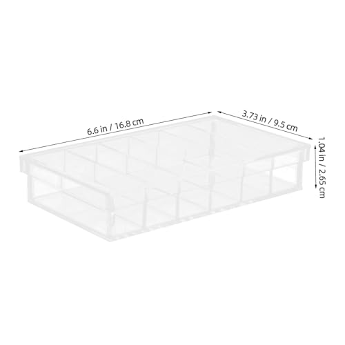 FUOYLOO Acrylic Incubation Tray with Lid 6-Compartment Impact-Resistant Laboratory Breeding Chamber Box for Sample and Specimen Observation and Organizing in Scientific Research
