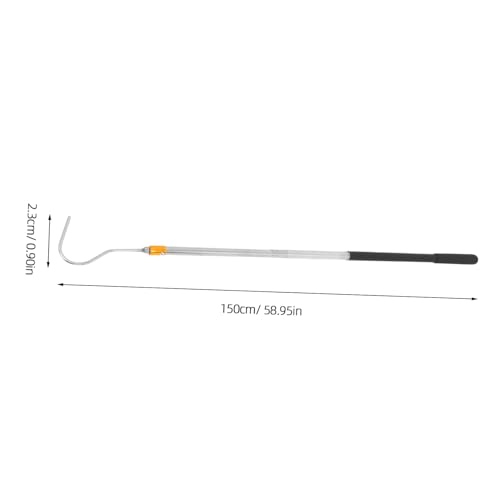 Stainless Steel Telescopic Snake Hook Adjustable Retractable Snake Catching Tool for Reptile Handling Collapsible Animal Catch Pole