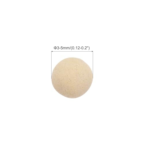 MECCANIXITY Clay Pebbles 3-5mm 0.22 Lbs Yellow Gardening Potted Balls for Hydroponic Growing, Vases Supplies, Bonsai Decor - color: Yellow