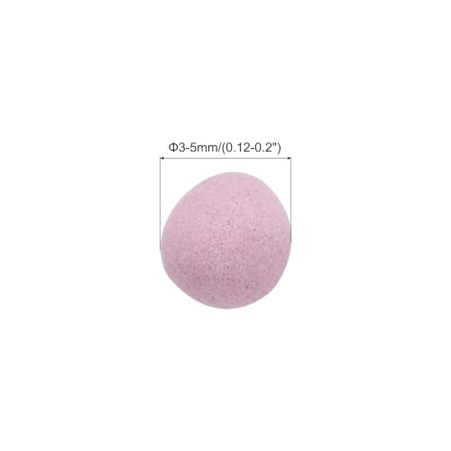 MECCANIXITY Clay Pebbles 3-5mm 0.22 Lbs Pink Gardening Potted Balls for Hydroponic Growing, Vases Supplies, Bonsai Decor - color: Pink