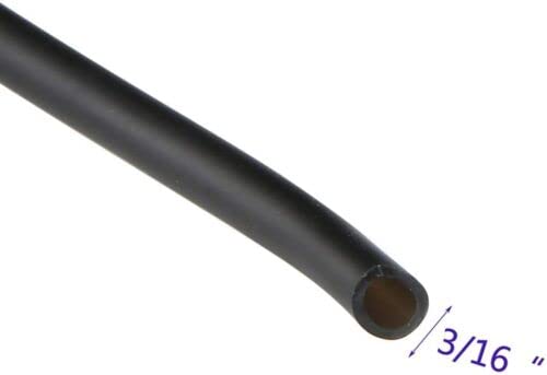 Wave Point 100 Feet 3/16-Inch Food Grade Flexible Silicone Air Tubing for Aquariums, Terrariums, Hydroponics (Black - 100 ft) - color: Black - 100 ft