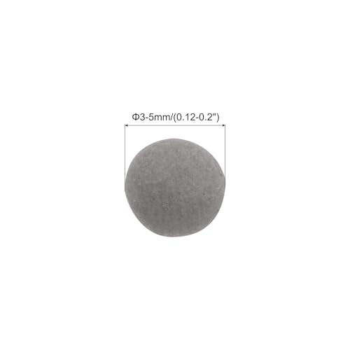 MECCANIXITY Clay Pebbles 3-5mm 0.22 Lbs Grey Gardening Potted Balls for Hydroponic Growing, Vases Supplies, Bonsai Decor - color: Gray
