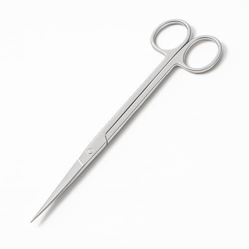Mandala Crafts Stainless Steel 10" Straight Fish Tanks Aquarium Scissors | Extra Long, Rust Resistant Stainless Steel, Trimming Aquatic Plants, Bowls, Terrariums, Freshwater & Saltwater Aquascape - color: Stainless Steel Straight Scissors, size: 10 Inches