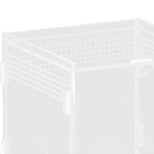 Reptile Breeding Box Terrarium Professional Clear Animal Habitat Cage with Ventilation Holes for Geckos Frogs Hermit Crabs- 10x10x10cm