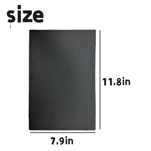Reptile Basking Platform Turtle Rock Plate 11.8''X7.8'' Feeding Platform Food Bowl Slate Dish Bathing Rock Resting Terrace for Lizard Bearded Dragon Chameleon Gecko Snake Frog Newt - size: 11.8x7.8inch-rectangle(1pcs)