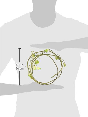 Penn-Plax Reptology Leafy Climber Terrarium Vines for Reptiles – Decorative and Flexible – 5’ Length – 1/4” Diameter – Green