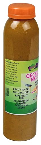 Nature Zone Crested Gecko Food - Mango Nectar Puree, 12 oz, for Crested Geckos, Gargoyle Geckos, Day Geckos & Other Fruit Eating Geckos