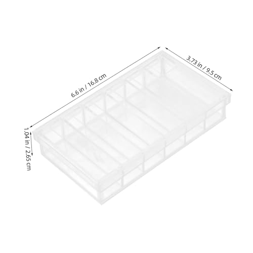 Acrylic Incubation Tray with Lid 6-Compartment 6.6x3.8 Fish Breeding Box for Laboratory Research and Aquarium Fish Egg Hatching