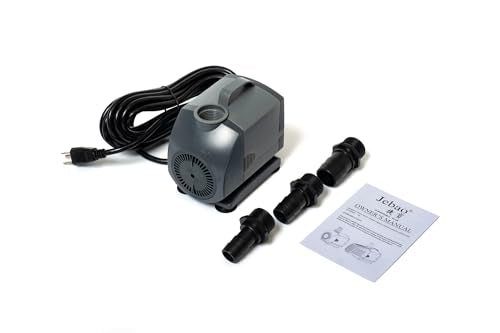 Jebao Submersible Fountain Pump for Hydroponics, Aquaponics, Waterfall, Fish Pond (FA-4000 850gph) - size: FA-4000 850gph