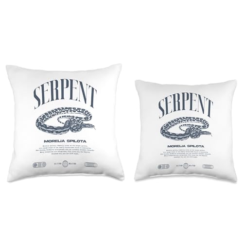 Carpet Python Modern Reptile Keeper Streetwear Throw Pillow - size: 18x18