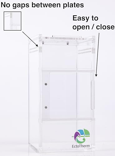 EctoTherm Jumping Spider Enclosure for Spiders, Tarantulas, Praying Mantis - size: Small