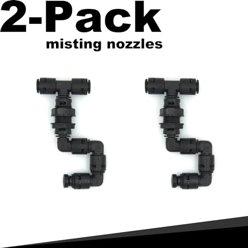 Reptile Mister Nozzles, 2-Pack, Reptile Automatic Misting System Nozzle, Mister Nozzles for Auto Mister Sprayer