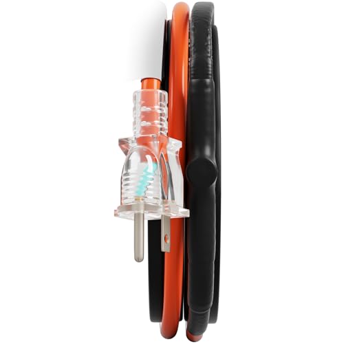 VEVOR Self-Regulating Pipe Heating Cable, 9FT 5W/FT Heat Tape for Pipes Freeze Protection, Water Pipe Heat Cable with Built-in Thermostat Protects PVC Hose, Metal and Plastic Pipe from Freezing - size: 9 Feet