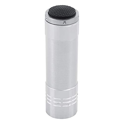 Egg Candler Tester, Portable and Practical Egg Candling Light LED Bright Cool Light for Monitoring Poultry and Reptiles Hatching (Silver)