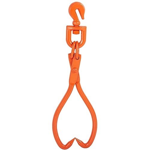 VEVOR Log Skidding Tongs, 18 inch 2 Claw Log Lifting Tongs, Heavy Duty Rotating Steel Lumber Skidding Tongs, 772 lbs/350 kg Loading Capacity, Log Lifting, Handling, Dragging & Carrying Tool - style: 18in-Swivel