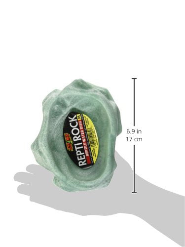 Zoo Med Reptile Rock Water Dish, Medium,Black - size: Medium