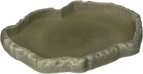 Zoo Med Reptile Rock Food Dish, Large, Colors May Vary - size: Large (10"l x 1"w x 8"h)