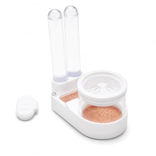 Beginner Ant Nest with Foraging Area and Humidity Zone, Dry Wet Separation Plaster Chamber, Fits 15mm Test Tubes, for Small to Medium Ant Colonies