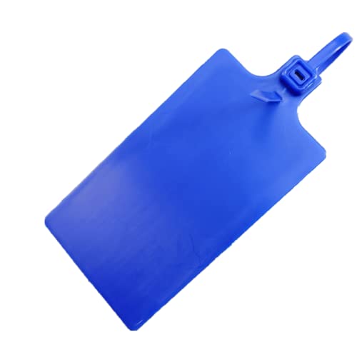 Plastic Seals Shipping Tags Logistics Use Big Sign Tie Large Label Tie, 255mm Total Length, Package of 100pcs (Navy Blue) - color: Navy Blue