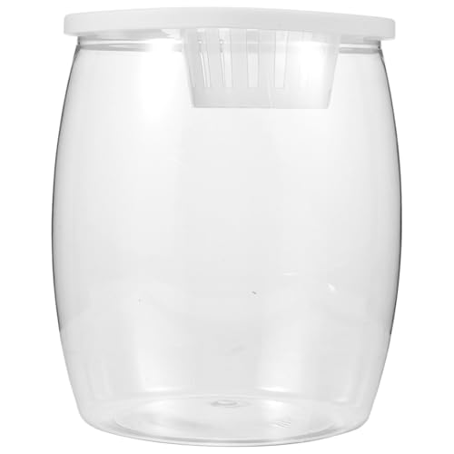 Plastic Fish Tank Desktop Goldfish Aquarium for Home Decor for Small Turtles and Reptiles Durable and Space Saving Design Decorative Fish Bowl for Any Setting