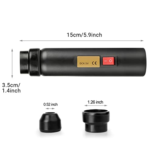 Egg Candler, LED Egg Hatching Test Light, High Intensity LED Chicken Egg Candler Mini Egg Tester Pen for Science Experiment Power by Battery & Power Supply