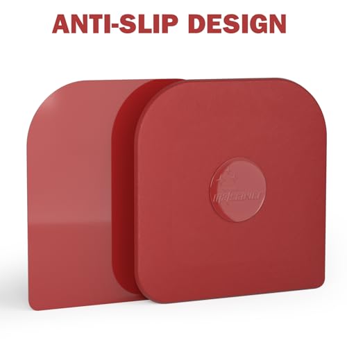 Pan Scraper, 10 Pcs Pot & Dish Scraper Plastic, Sturdy Scraper Kitchen Tool, Red | Pot Scraper Non Scratch for Cast Iron, Pot and Pan Cleaning, Food Scraper for Dishes, Home & Apartment Essentials, Red - color: Red, size: 10 Pcs
