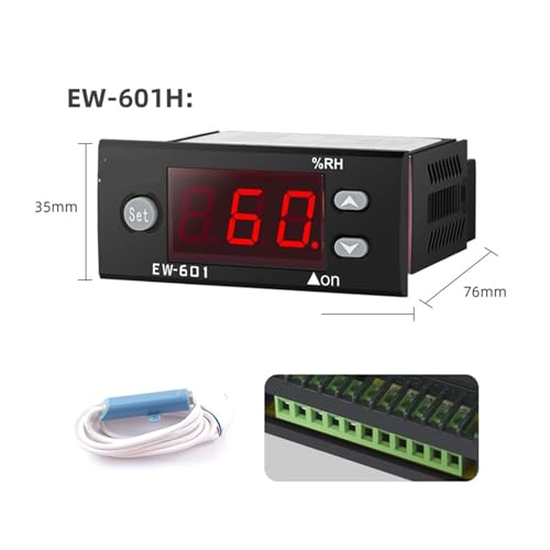 Digital Humidification Dehumidification Hygrometer Control EW-601H for Breeding Incubation Humidity Controller