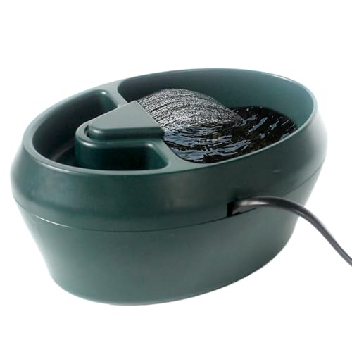 Reptile Lizard Water Dish - Turtle Feeder Bowl, Snake Drinking Dish, Automatic Frog Water Fountain with Pump | 2 in 1 Feeding Tank for Chameleon, Turtle, Lizard, Snake, Amphibians Habitat Care