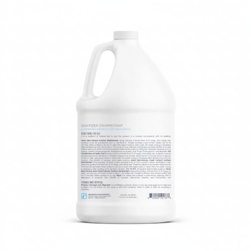 BRIOTECH Sanitizer Disinfectant Hypochlorous, Nursery, 1 Gallon Refill | Kill 99.99% of viruses, bacteria, control mold, eliminate odor, gentle for nursery, play rooms, food contact surfaces - size: 128 Fl Oz (Pack of 1)