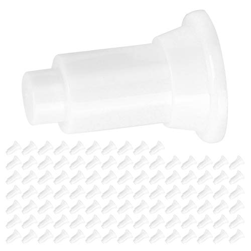 Fydun 100 Pcs Isolation Board Supporty Feet, 100Pcs Set Aquarium Feet, Fish Dividers Support for Divider Black (White) - color: White