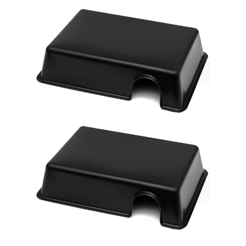 Jungle Bob - Rectangular Hide Box for Reptiles & Snakes - Durable Plastic - Creates A Dark Retreat to Reduce Pet Stress - Economical Reptile Hides for Terrariums - Large - 12.875" x 9" x 3" (2 Pack) - size: Large, style: 2 Pack