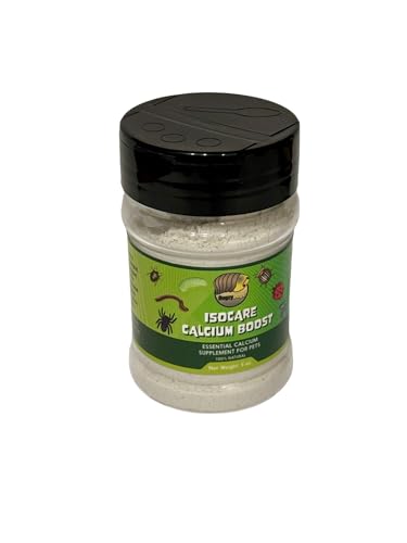 BugzyBugs Isocare Calcium Boost All-Natural Mineral Supplement for Healthy Strong Pet Reptiles, Isopods, Small Bugs