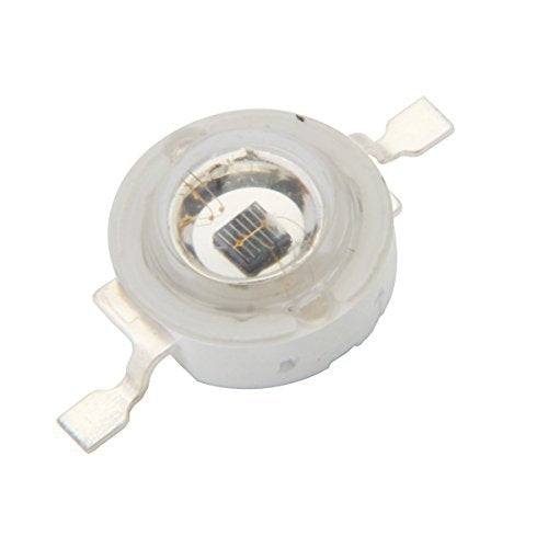 CHANZON 10 pcs High Power Led Chip 3W Infrared IR 940nm | (400mA - 500mA /DC 1.2V - 1.6V / 3 Watt) SMD COB Light Emitter Diode Components Night Vision Bulb Lamp for DIY Lighting - color: R) Infrared Ir (940nm)