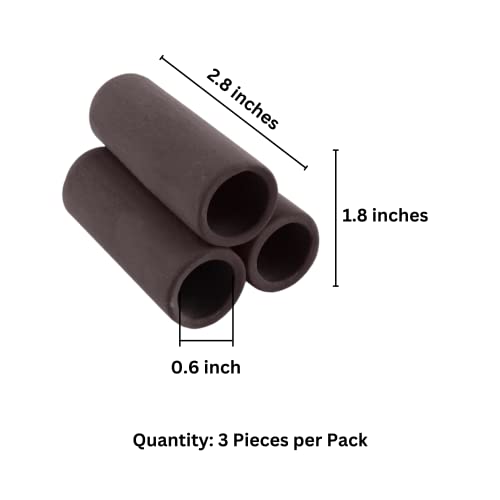 SunGrow Isopod & Shrimp Ceramic Shelters, 2.8 x 1.8 x 0.6 Inches, Small Reptile & Lizard Hiding Cave Connected Tubes, Aquarium Decor