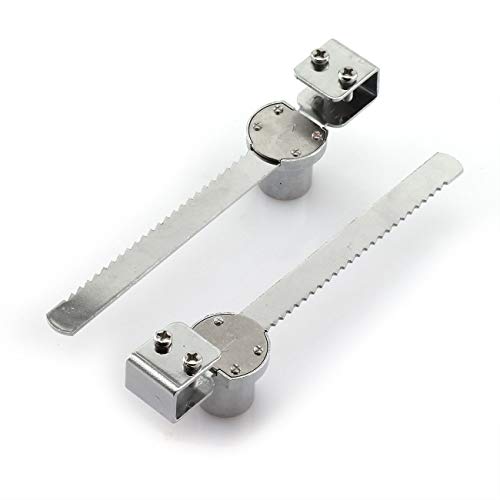 2-Pack Glass Lock Terrarium Showcase Display Case Cabinet Sliding Glass Push Door Locks Furniture Hardware Universal Key Type Sawtooth Lock