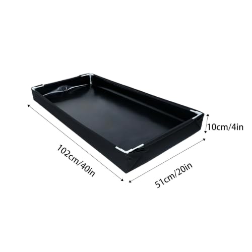 Portable Reptile Tank, Turtle Habitat Box, Foldable Animal Enclosure | Small Reptiles Aquarium for Aquatic Tortoise Home Indoor Outdoor Living Room Garden Yard