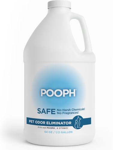 POOPH Pet Odor Eliminator Spray, 64 fl oz | Unscented pet odor eliminator spray for home surfaces, upholstery, furniture, and vehicles - size: 64 Fl Oz (Pack of 1)