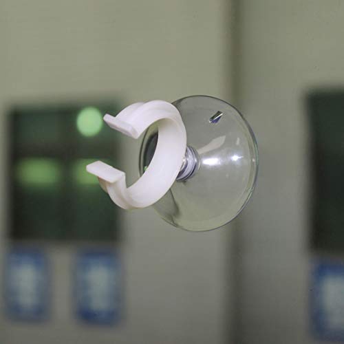 uxcell Aquarium Suction Cup Clips Airline Tube Holders Clamps for Fish Tank Clear 28.5mm 6Pcs - size: 28.5mm