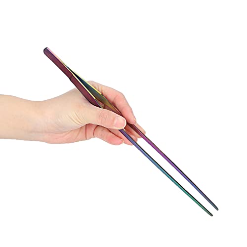 Aquarium Tweezers, Long Tweezers Planted Tongs Feeding Tools 27cm Stainless Steel Long Tweezer Feeding Tongs for Aquatic Plants, Reptile, Snakes, Lizards, Feeder (27cm - size: 27cm straight clip