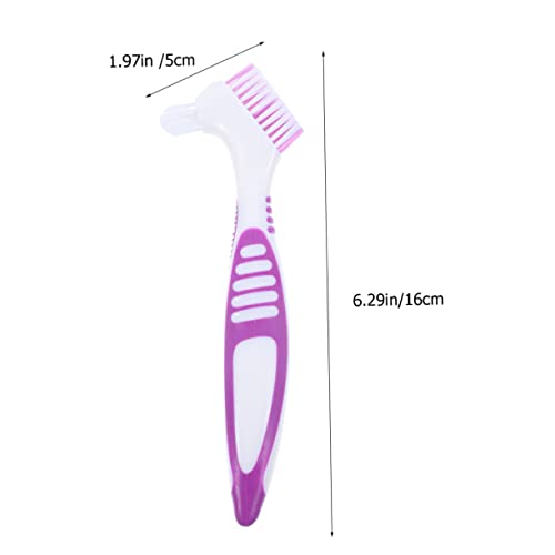 YARNOW 2pcs Turtle Shell Cleaning Brush Double-Sided Aquatic Tortoise Cleaner for Safe Portable Design for Mud Removal for Turtle Owners - color: Purple