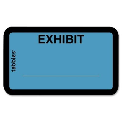 Tabbies Tabbies Color-coded Exhibit Labels (58091)