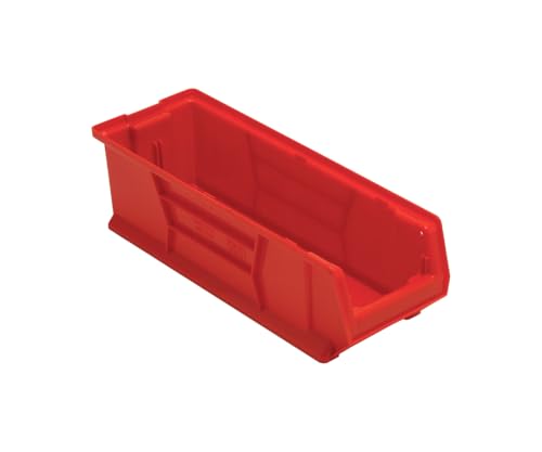 Quantum Storage QUS950 Plastic Stacking Hulk Container - 23-7/8" x 8-1/4" x 7" - 6 Pack - color: Red