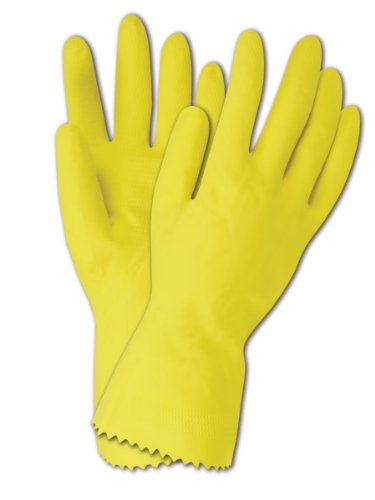 MAGID 620T HandMaster Latex Lined Household Cleaning Glove, Medium (1 Pair) - size: 8/M